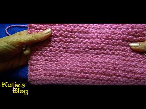 Simple horizontal knitting pattern - უბრალო ჰორიზონტალური ქსოვა